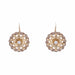 Boucles d'oreilles Dormeuses or rose perles anciennes 58 Facettes 21-013B