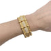Bracelet Vintage bracelet, yellow gold and diamonds. 58 Facettes 32460