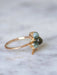 Cat's eye chrysoberyl clover ring with diamonds 58 Facettes