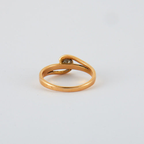 Bague 55 Bague Or jaune Diamants 58 Facettes