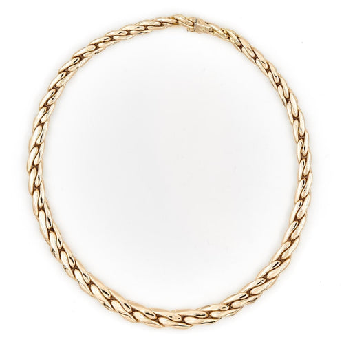 Collier Collier Maille haricot Or jaune 58 Facettes 1654341CN