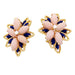 Earrings Vintage earrings in yellow gold, lapis lazuli, coral, diamonds. 58 Facettes 33605