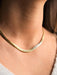 Necklace English mesh necklace Yellow gold 58 Facettes 1649336CN