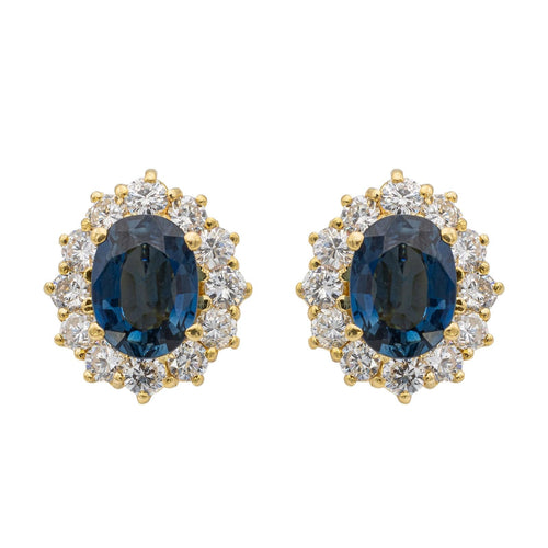 Boucles d'oreilles Boucles d'oreilles Or jaune Saphir 58 Facettes 2414561CN