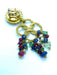 Earrings Ruby, sapphire, emerald and pearl dangling earrings 58 Facettes