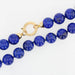 Necklace Lapis lazuli bead necklace and gold clasp 58 Facettes 21-720