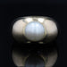 Ring 58 Yellow gold pearl button bangle ring 58 Facettes 22-613