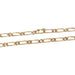 Figaro mesh chain necklace in pink gold. 58 Facettes 31723