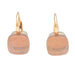 Earrings Pomellato earrings, "Nudo", yellow gold and rose quartz. 58 Facettes 31119