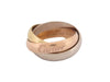Ring 45 CARTIER trinity ring 3 golds 58 Facettes 257668