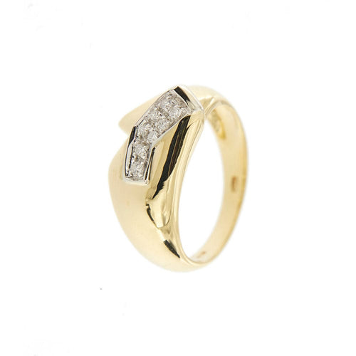 Bague 56 Bague bicolore diamants 58 Facettes 32713