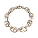 Bracelet Two gold bracelet with navy mesh. 58 Facettes 32406