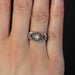 Ring 54 Vintage white gold white sapphire solitaire ring 58 Facettes 20-179B