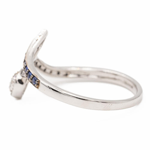 Bague 50 Bague Or blanc Saphir 58 Facettes 2303525CN