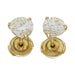 Yellow gold diamond stud earrings. 58 Facettes 30869