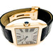 Montre Montre Cartier modèle "Santos Dumont" en or rose sur cuir. 58 Facettes 31929