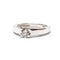 Bague Solitaire diamant or blanc 58 Facettes