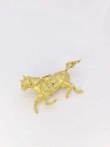 Broche Broche cheval diamants 58 Facettes J81