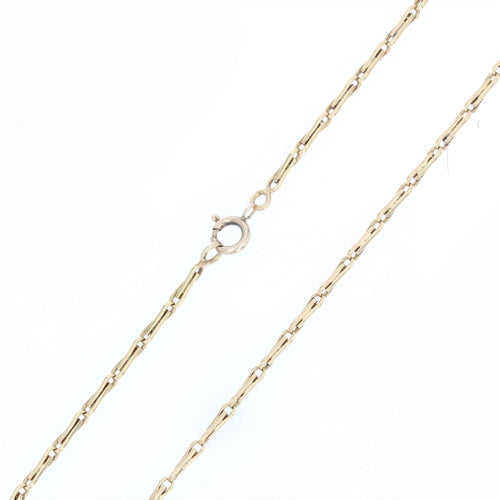 Collier Chaine or jaune maille grain d'avoine 58 Facettes 13-172C