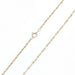 Yellow gold chain necklace with oat grain mesh 58 Facettes 13-172C