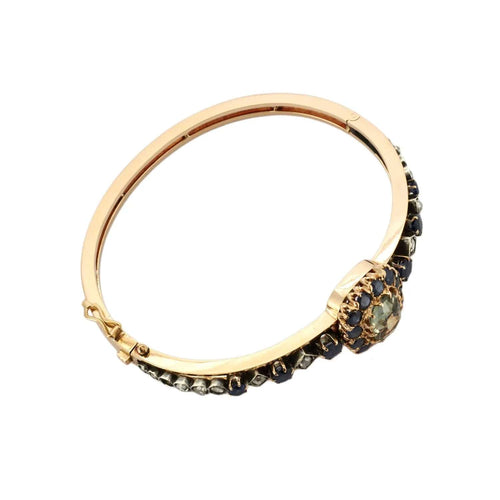 Bracelet Bracelet "Joséphine" Or jaune Améthyste Diamants Saphirs 58 Facettes BO/230034 STA