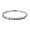Bague 49.5 Bague Demi alliance Or blanc Diamant 58 Facettes 2739433CN