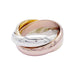 46 Cartier ring - Trinity ring, three golds. 58 Facettes 32509