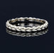 Ring 50 Yellow gold chiseled braid alliance 58 Facettes TRE2.0J