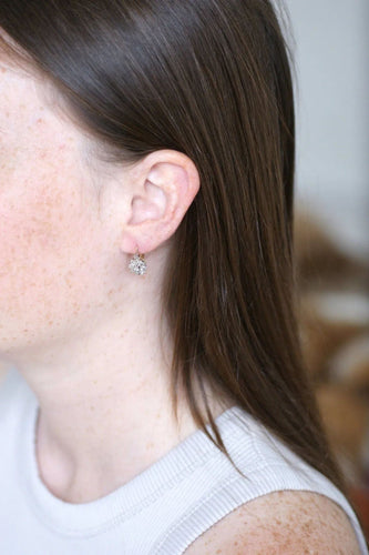 Boucles d'oreilles Boucles d'oreilles Or jaune, Platine, Diamants 58 Facettes