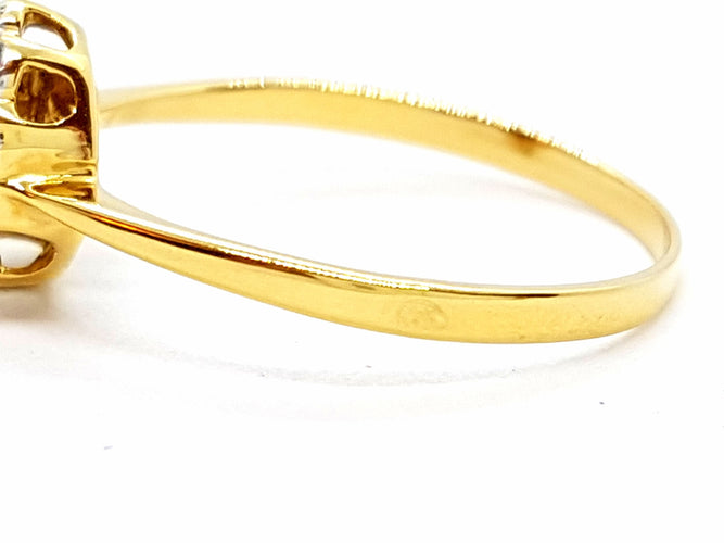 Bague 56 Bague Or jaune Saphir 58 Facettes 06321CD