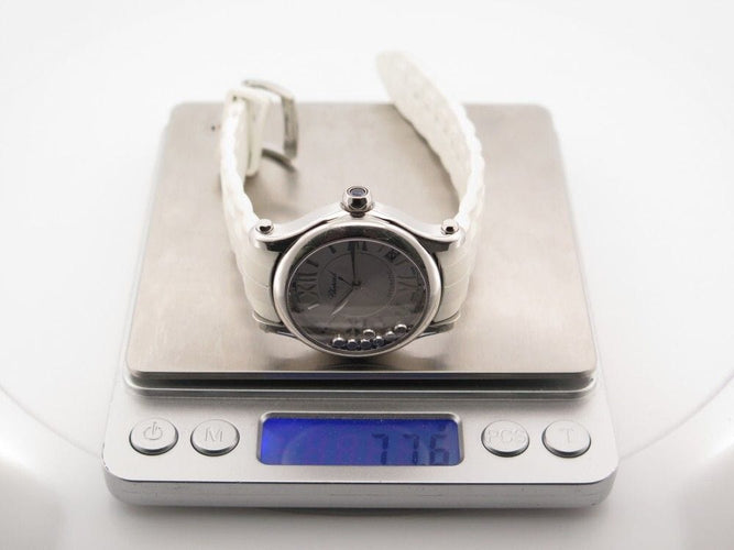 Montre montre CHOPARD happy sport 36 mm automatique 7 diamants acier 58 Facettes 254375