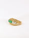 Ring Vintage emerald and diamond garter ring 58 Facettes J33