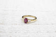 Ring 53 Ring Yellow Gold Ruby Diamonds 58 Facettes 23712 / 23664E