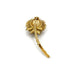 Yellow Gold Thistle Brooch 58 Facettes 240057R
