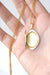 Art Nouveau shuttle medallion pendant in gold and diamonds 58 Facettes