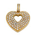 Poiray pendant, "Secret Heart", in yellow gold and diamonds. 58 Facettes 31456