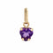 Pendentif Pendentif coeur améthyste 58 Facettes 02-095