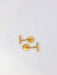 BECKER Cufflinks - Art-Nouveau cufflinks Yellow gold 58 Facettes J291