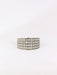 Bague Bague bandeau vintage or blanc diamants 58 Facettes J20