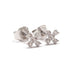 White gold diamond cross earrings 58 Facettes