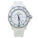 Chanel Watch "J12 Marine" in steel and ceramic and white rubber. 58 Facettes 30565
