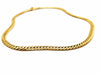 Caplain Saint André necklace English mesh necklace Yellow gold Sapphire 58 Facettes 1292186CN