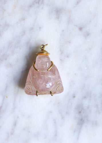 Pendentif Pendentif Bouddha quartz rose 58 Facettes