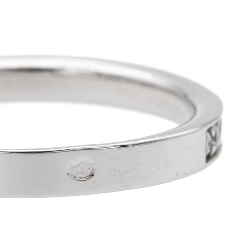 Bague 54 Bague Alliance Or blanc Diamant 58 Facettes 578405CD