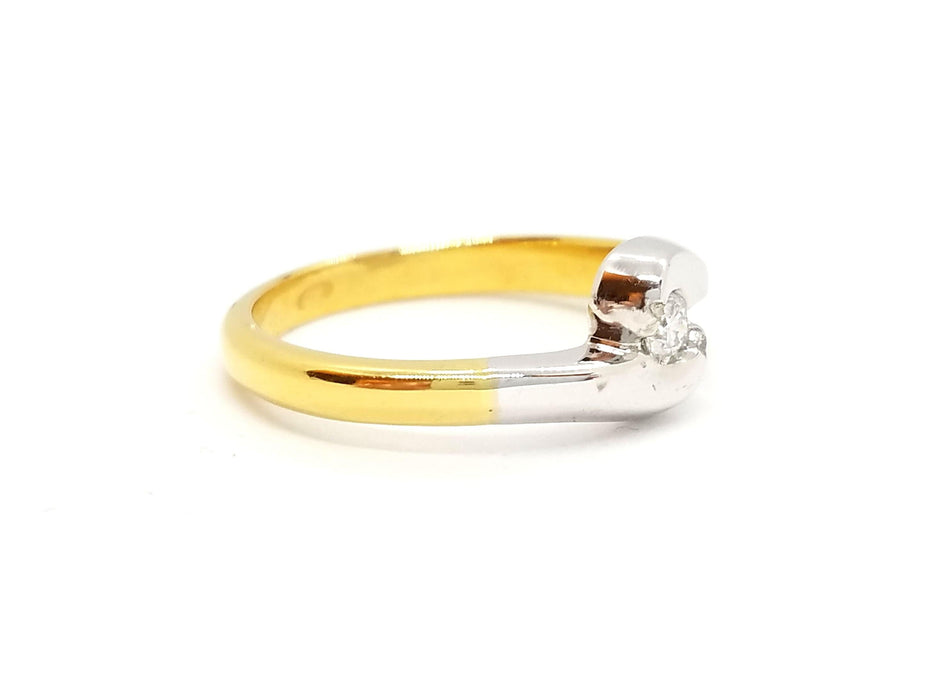 Bague 53 Bague Solitaire Or jaune Diamant 58 Facettes 730600CN