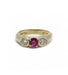 Bague 56 / Jaune / Or 750 Bague Saphir rose Et Diamants 58 Facettes 210093R