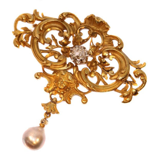 Broche Broche/pendentif en or et diamant 58 Facettes 18110-0067