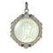 Pendentif Médaille Art Déco Nacre Diamants Saphirs 58 Facettes 23191-0432
