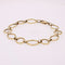 Bracelet Bracelet or jaune maillons alternés 58 Facettes CVBR31