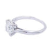 Bague 52 Bague solitaire en or blanc, diamant 1,36 carat. 58 Facettes 32183